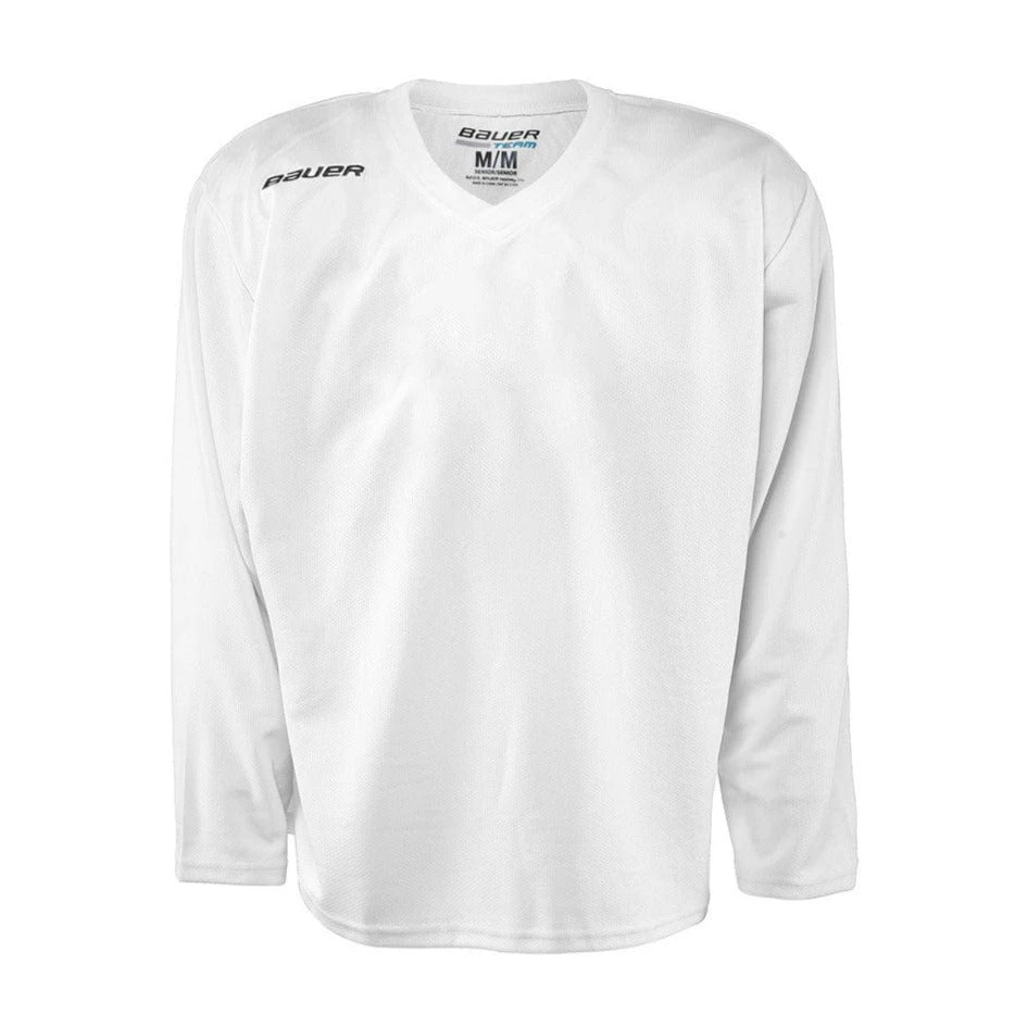Bauer Core Junior Goalie Practice Jersey - White 1 Bauer Core Junior Goalie Practice Jersey - White