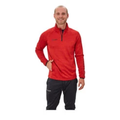 Bauer Vapor Fleece Senior 1/4 Zip Jacket -Hockey Equipment Store bauer quarter zips bauer vapor fleece senior 1 4 zip jacket red xs 28744285388866