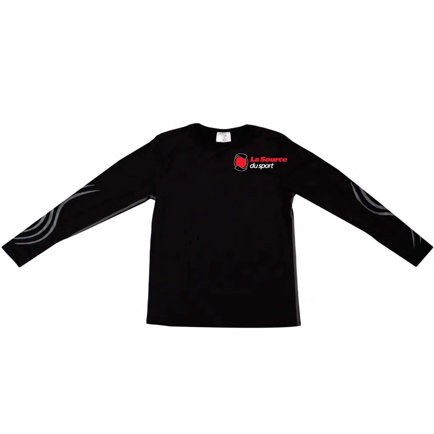 Blue Sports Compression Longsleeve Junior Shirt - French Logo 2 Blue Sports Compression Longsleeve Junior Shirt - French Logo - Image 2