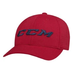 CCM Perforated Structured Flexfit Hat -Hockey Equipment Store ccm hats ccm perforated structured flexfit hat red s m 28743938801730