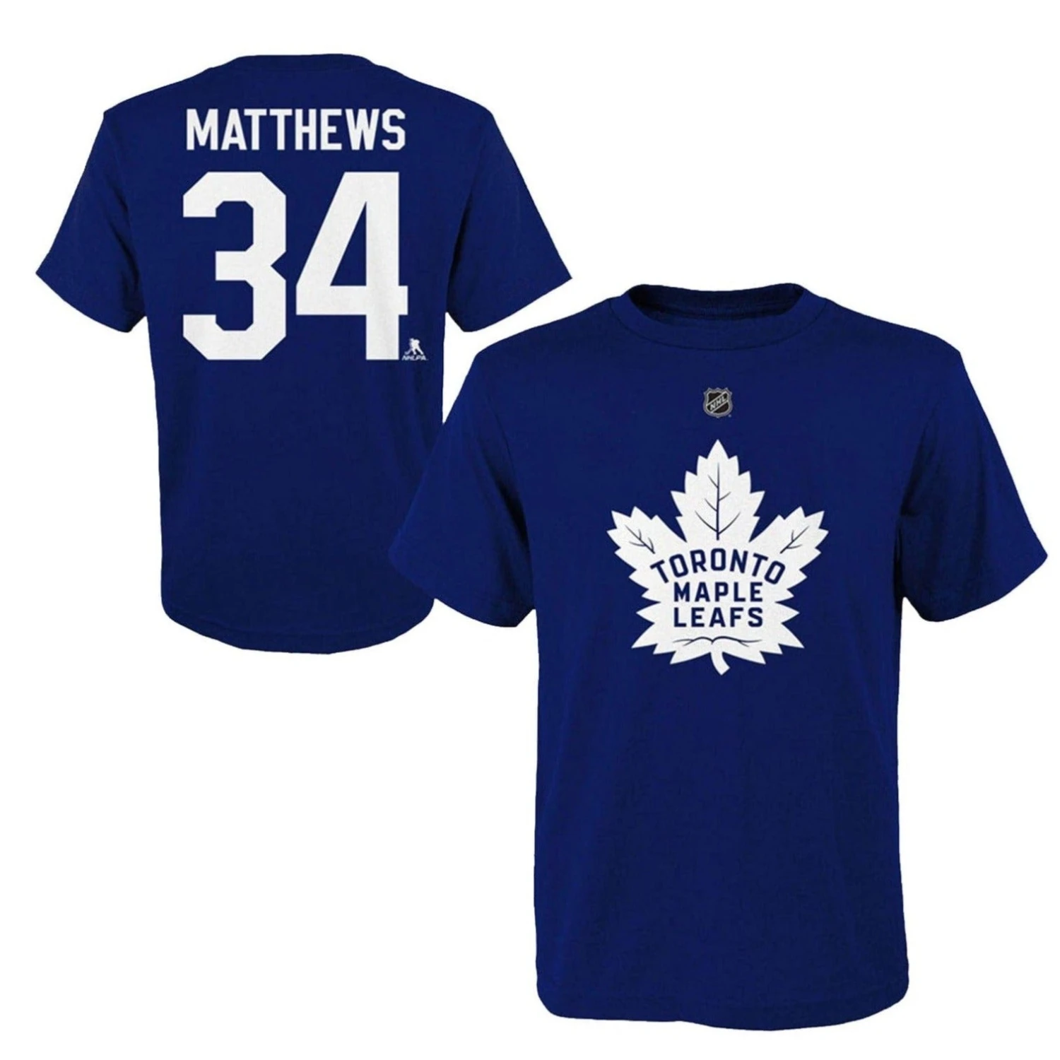 Toronto Maple Leafs Outer Stuff Name & Number Youth Shirt - Auston Matthews 1 Toronto Maple Leafs Outer Stuff Name & Number Youth Shirt - Auston Matthews