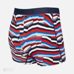 Saxx Ultra Boxers - Navy Post It Stripe -Hockey Equipment Store saxx underwear saxx ultra boxers navy post it stripe 15139893772354