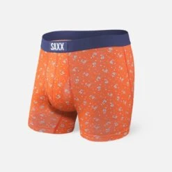 Saxx Ultra Boxers - Orange Palm-Fetti -Hockey Equipment Store saxx underwear saxx ultra boxers orange palm fetti 30358598942786