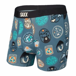 Saxx Vibe Boxers - Navy Everyday Is Earthday